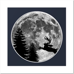 Magic Moon with Jackalope Posters and Art